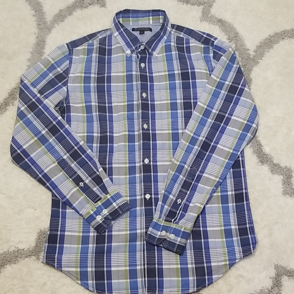 Banana Republic Tailored Slim Fit Plaid shirt - Picture 1 of 6